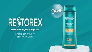 Restorex Keratin Argan Onarıcı Bakım Şampuanı  Farkında Mısın Sen Farklısın [upl. by Rozanna874]