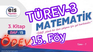 TÜREV3 15 Föy ÖDEV Zincir Kuralı Bileşke 12 Sınıf Matematik AYT EİS DAF Mavi Set 3 Kitap [upl. by Ahtnicaj]