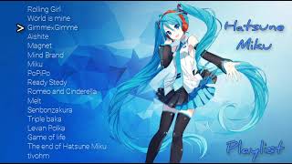 Hatsune Miku Playlist  Iconic Songs [upl. by Anilorac199]