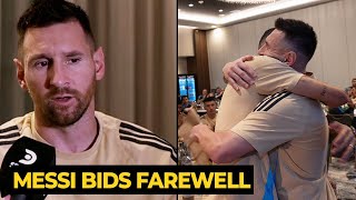 MESSI emotional farewell to Di Maria before the FINAL game against Colombia  Football News Today [upl. by Neirbo14]