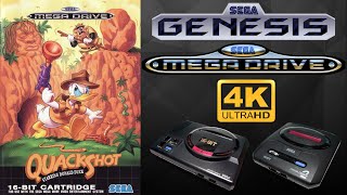 QuackShot SEGA GENESIS  MEGA DRIVE Gameplay Walkthrough FULL GAME 4K60ᶠᵖˢ🔴 [upl. by Claribel79]