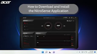 How to Install NitroSense [upl. by Winstonn33]