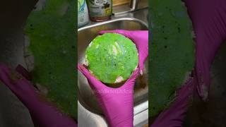 satisfying sponge squeezes 🧽🩵🌲🫧✨ spongesqueeze squeeze laundrydetergent asmr laundrypowder [upl. by Brom]