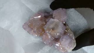 Part Two Crystal Unboxing of Yoga Lady Amethyst Cluster Peach Moonstone Free Forms Spirit Quartz [upl. by Xerxes]