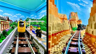 LEGO City Train Ride  My entire LEGO Train Collection [upl. by Younglove779]