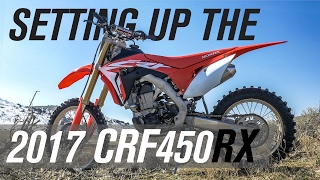 Setting up the 2017 Honda CRF450RX [upl. by Pradeep]