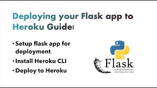 Deploying your Flask app to Heroku Guide [upl. by Pussej325]