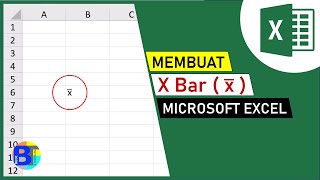 Cara Membuat X bar di Excel  Tutorial Microsoft Excel [upl. by Nidia]