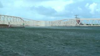 Stormvloedkering storm surge barrier Maeslantkering [upl. by Nrol879]