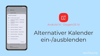 Alternativer Kalender einblenden oder ausblenden  OnePlus Android 14  OxygenOS 14 [upl. by Zilada]