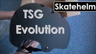 TSG Evolution LongboardSkateboard Helm  Unboxing  Review  Longboarding Germany [upl. by Elleinaj]