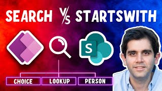 Power Apps Search Vs StartsWith in SharePoint Lists  Delegable Function Selection for Search [upl. by Legin]