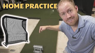 How to Setup a Golf Practice Station with a Launch Monitor and Net [upl. by Lias]