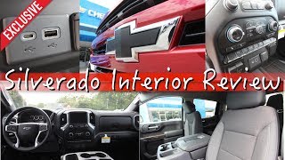 New 2019 Chevy Silverado RST  INTERIOR REVIEW  Front amp Rear Plus Tech Features  Storage Spots [upl. by Bret]