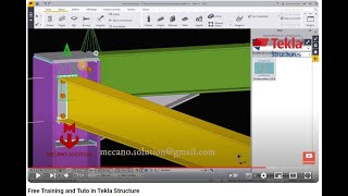 Free Training and Free Tutorial with Tekla Structure [upl. by Annaeirb]