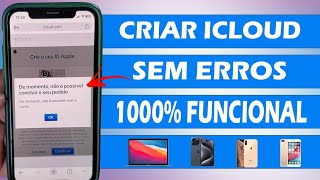 Não foi Possível Criar a Conta iCLOUD RESOLVIDO ✅️ [upl. by Allenod]