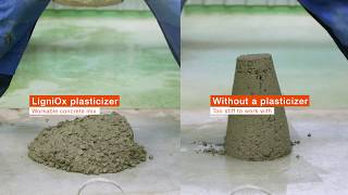 Sustainable LigniOx plasticizers for concrete  see how they work [upl. by Gokey648]