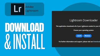 How To Download amp Install Lightroom on PC [upl. by Tem72]