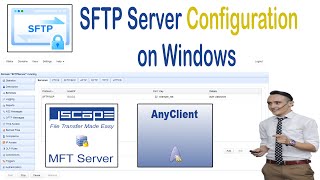 SFTP server setup on windows  JScape MFT server [upl. by Nairda]