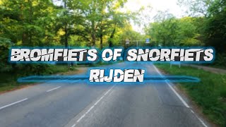 Bromfiets of snorfiets rijden BROMMERVLOG 127 [upl. by Zsolway]