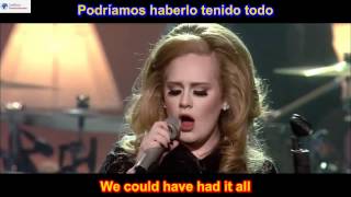 Rolling In The Deep  Adele SUBTITULADO EN INGLES ESPAÑOL LYRICS SUB HD [upl. by Silliw]