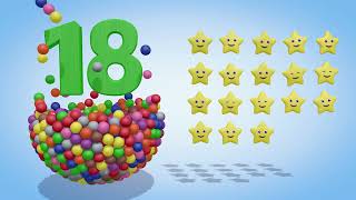 🎈Learn Numbers with Color Balls  1 to 20 for Preschool  Counting for Kids – Olly the train ✨ ⭐️ [upl. by Rainie]