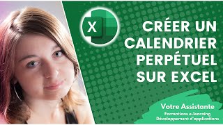 Comment créer un calendrier perpétuel sur Excel [upl. by Willa533]