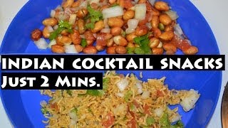 Quick Indian Cocktail Snack Recipe Video by ChawlasKitchencom [upl. by Eiddet]