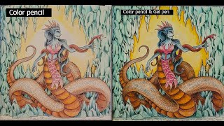 Pages Ive finished in Mythomorphia coloring book by Kerby Rosanes [upl. by Aneret597]