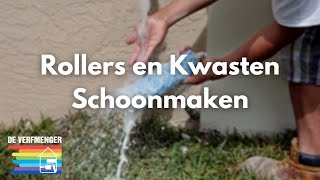 De Verfmenger  Rollers en kwasten schoonmaken [upl. by Petes]