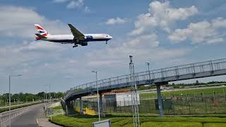 15 Mins Of London Heathrow Plane Landings  May 12th 2024 [upl. by Namref]