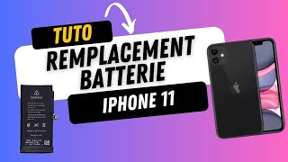 Remplacement batterie iPhone 11  Tutoriel réparation [upl. by Ynaffets]