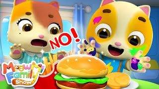 Wash Your Hands Before You Eat  Healthy Habits  Kids Cartoon  Mimi amp Timi  MeowMi Family Show [upl. by Rehpotsirhcnhoj821]