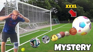 XXL MYSTERY BALL FUSSBALL CHALLENGE⚽️😱 [upl. by Ahsitnauq916]