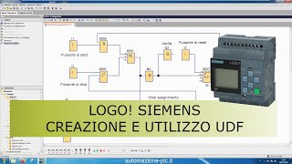 Corso gratuito di programmazione PLC LOGO 8 Siemens – funzioni definite dall’utente UDF [upl. by Giulietta]