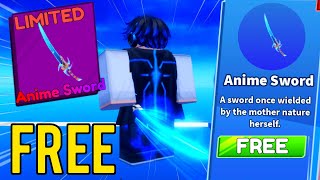 HOW TO GET EXCLUSIVE ANIME SWORD FOR FREE Roblox Blade Ball [upl. by Naerb724]