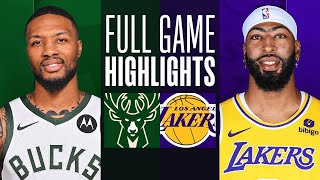 BUCKS at LAKERS  NBA PRESEASON FULL GAME HIGHLIGHTS  October 15 2023 [upl. by Strade350]