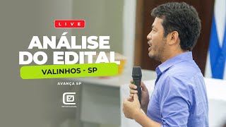 Análise edital Concurso Odonto Valinhos Avança SP [upl. by Yenitsed]