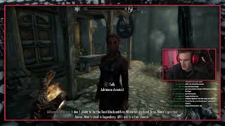 PewDiePie skyrim clip 1  Adrianne Avencci doesnt claim to be the best blacksmith Felix agrees [upl. by Earb]