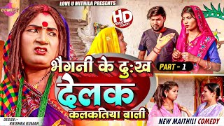 भैगनी के दुख देलक कलकतिया वाली  PART 1  Maithili Comedy 2024 [upl. by Rafter536]