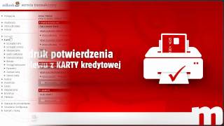 mVideo Wydruk POTWIERDZENIA przelewu z KARTY kredytowej [upl. by Letnwahs]