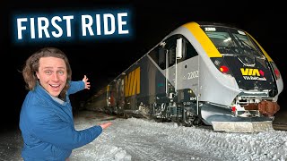 EXCLUSIVE First Ride on Canadas NEW TRAINS with viarailcanada [upl. by Einegue]