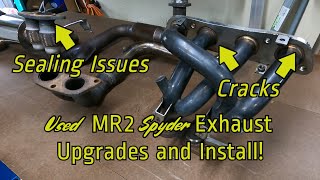 MR2 Spyder Exhaust Upgrades and Install [upl. by Ardnosak]