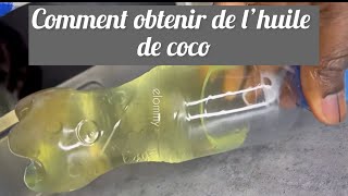 Comment obtenir de l’huile de coco  huiledecoco huile [upl. by Virgel]