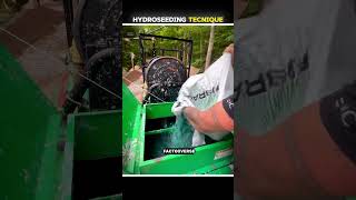 Hydroseeding Technique 😱 fact facts virtualreality viral experiment factive vr trending [upl. by Yelime]