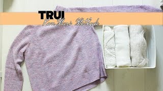 Trui vouwen TUTORIAL  Marie Kondo  KonMari methode [upl. by Euqirat933]