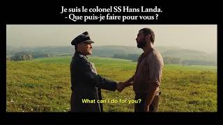 FRENCH LESSON  learn French with movies  Inglorious Basterds part1  French  English subtitles [upl. by Lavine]