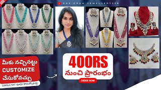 Latest Victorian Jewellery Starting From 400rs  One Gram Jewellery With Price  7095886447 [upl. by Aimar]