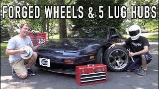 The 240SX Gets Forged Wheels amp a 5Lug Conversion [upl. by Elisabet]