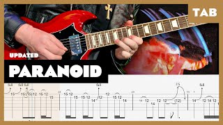 Black Sabbath  Paranoid  Guitar Tab remake  Lesson  Cover  Tutorial [upl. by Stafani]